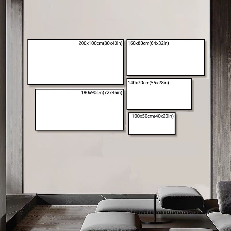 Oil Painting Hand Painted Horizontal Abstract Landscape Contemporary Modern Rolled Canvas (No Frame)2