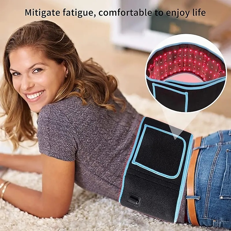 Red & Infrared LED Light Beauty Belt LED Warm Pad Massage 660nm/850nm Waist Heat Pad Reduces Puffiness 2025 - $111.99