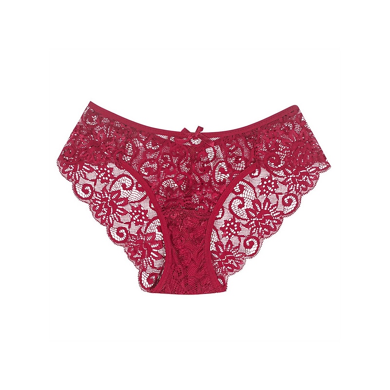 Women's Sexy Lingerie Panties Pure Color Fashion Comfort Soft Home Daily Vacation Lace Breathable Summer Spring Home Outfits2