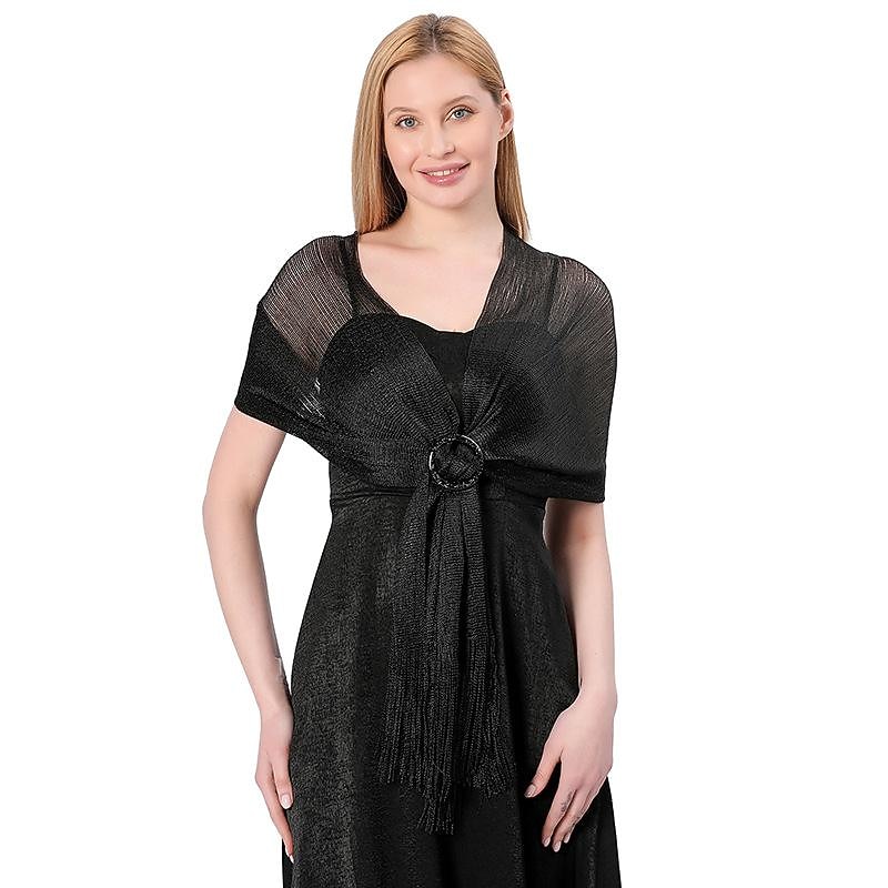 Women's Shrug Elegant Shrugs Vintage Style Solid Color Open Front Half Sleeve Knit Formal Party Work Silver Light Pink Summer Spring 15