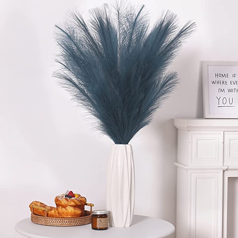 5pcs Wedding Mini Pampas Reed Grass INS Wind Simulated Flower Factory Home Decoration Wholesale Artificial Flowers 12