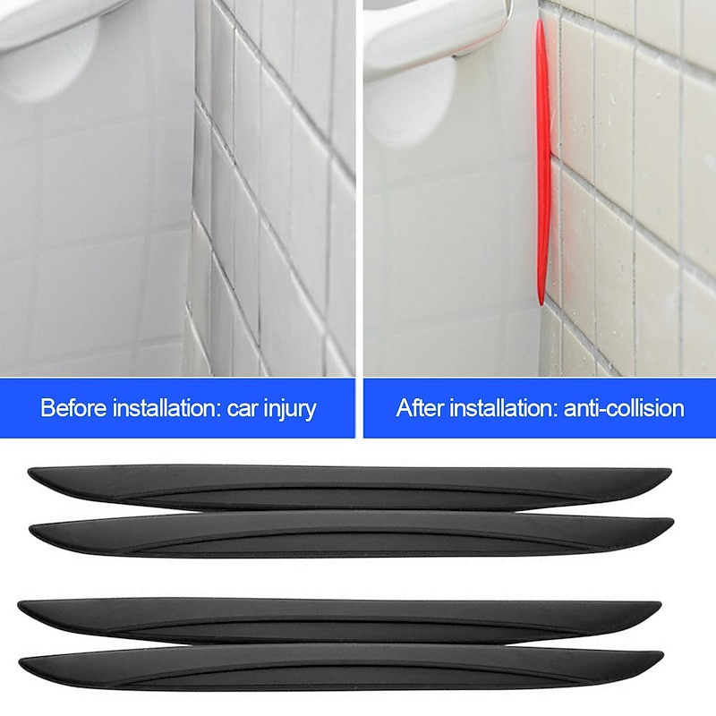 StarFire 4PCS / Set Universal Scrape Guard Bumper Guards Car Door Edge Protector Rearview Mirror Protection Sticker Protective Strip3