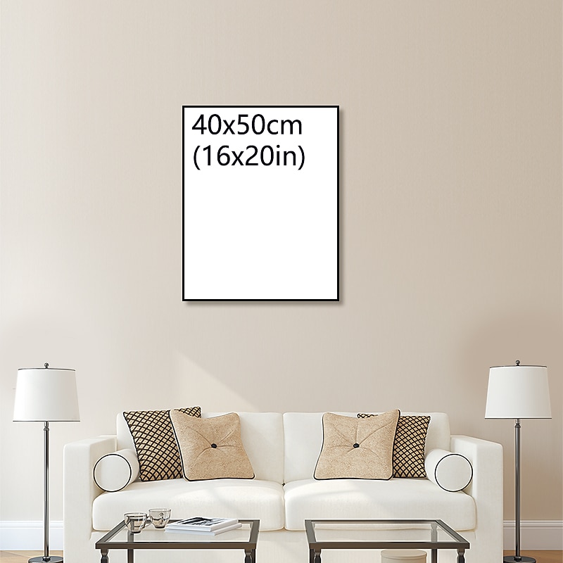 Oil Painting Hand Painted - Floral Botanical Pastoral Modern Canvas Three Panels 50 x 40 cm2