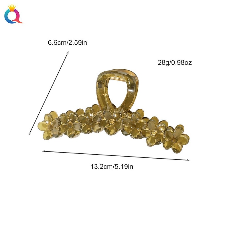 flower Large Claw Clips For Thick Hair  Hair Claws For Thick Hair Long Hair Claw Clips Variety Pack Large Hair Clips For Thick Hair Cute Claw Clips For Long Hair4