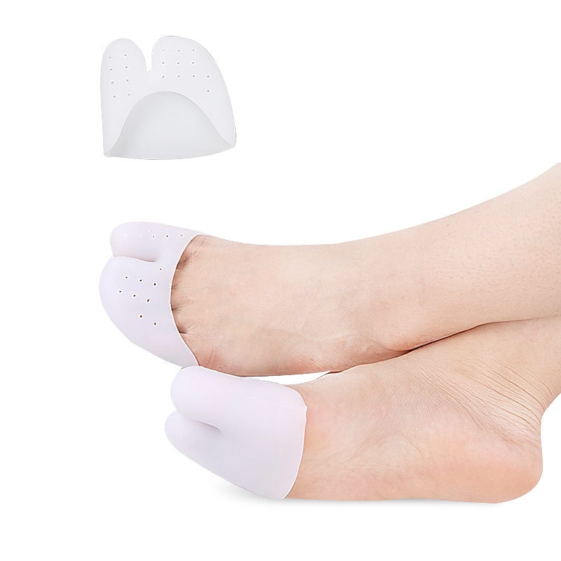 Toe Covers Toe Protectors for Women Silicone Toe Pouches Gel Pads Pointe Shoes Protectors Gel Sock Pads Ballet Dance Toe Caps with Breathable Hole for Ball of Foot Metatarsal2