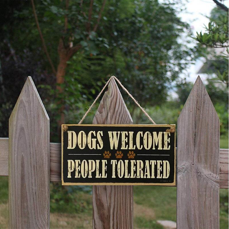 1pc Pet Dog Wall Hanging, Wooden Animal Dog Pattern Plaque Sign Wll Decor Accessories, For Pet Shop Cafe Room Decor Household Items 4''x8'' (10cmx20cm)4