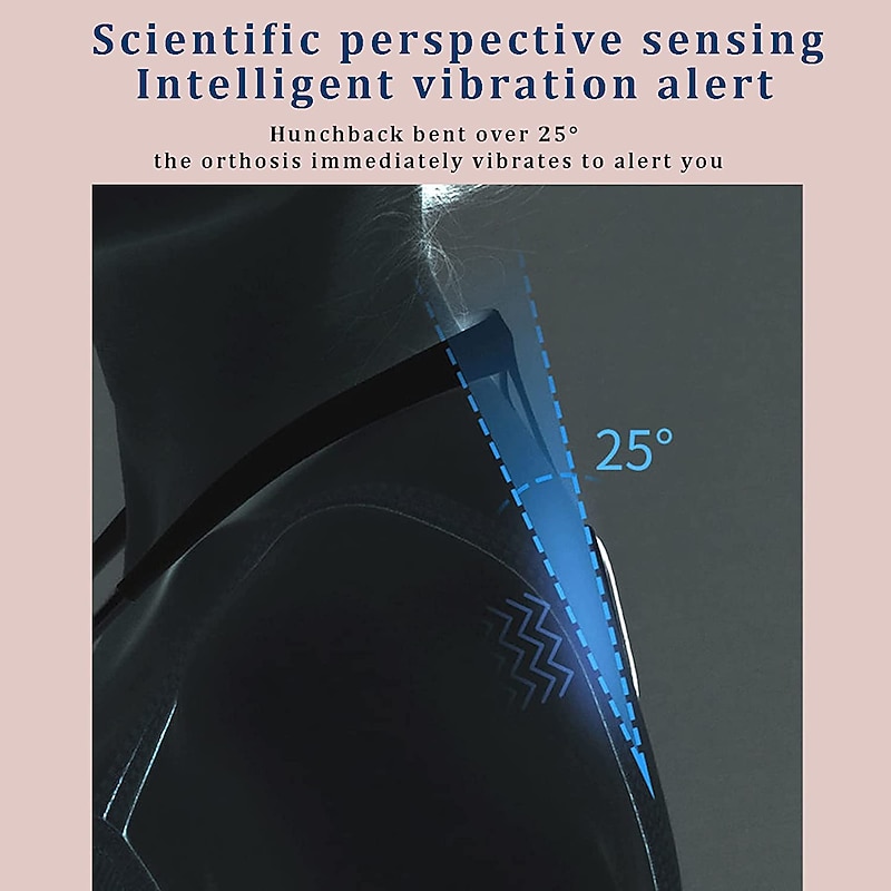 Intelligent Posture Corrector and TrainerHanging Back Posture CorrectionStrapless Vibrate ReminderUniversal for Men and Women3