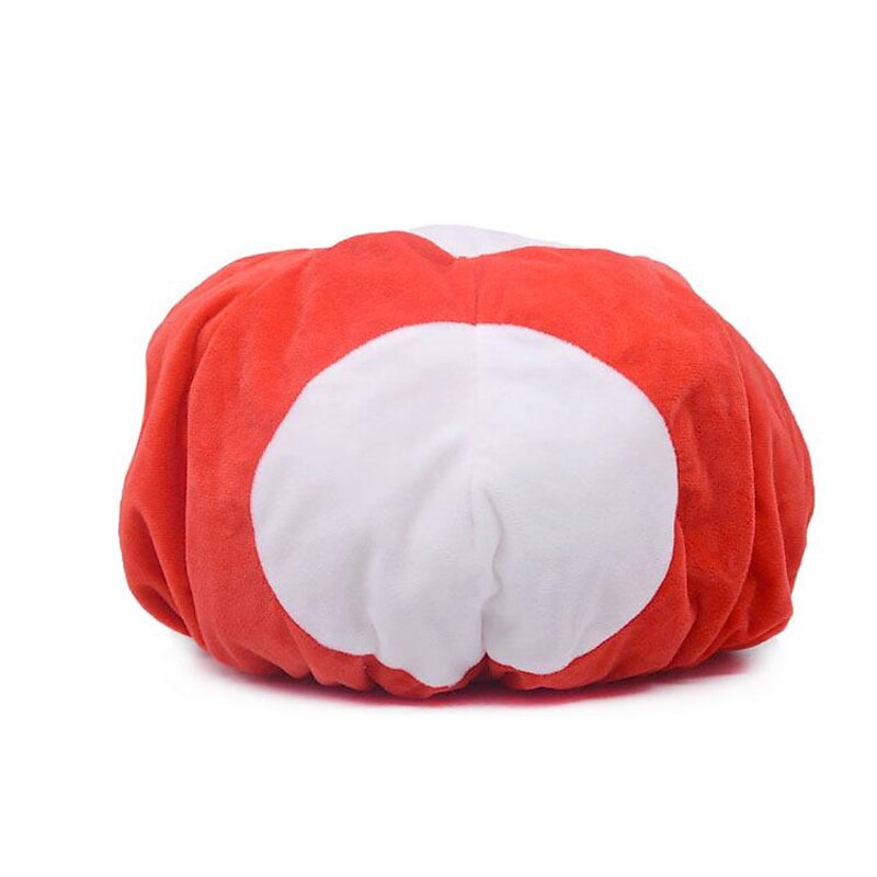 Mushroom Hat Plush Toy Green And Red Cartoon Cosplay Hat Cute Caps Gifts For Friends 19*30cm2