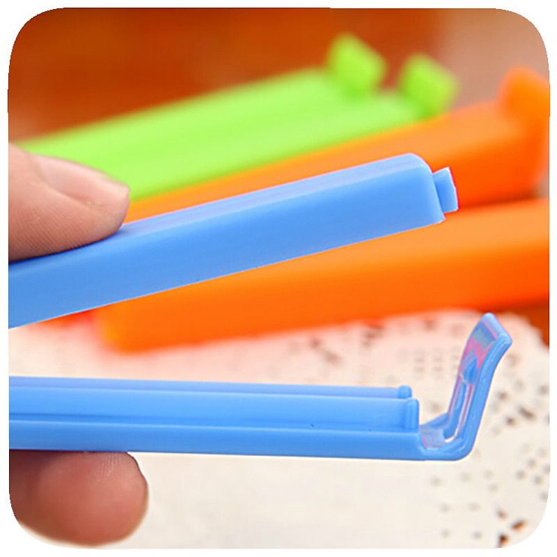 10pcs 11cm sealing clip food sealing clip environmentally friendly plastic bag sealing clip moisture-proof clipColor Random3