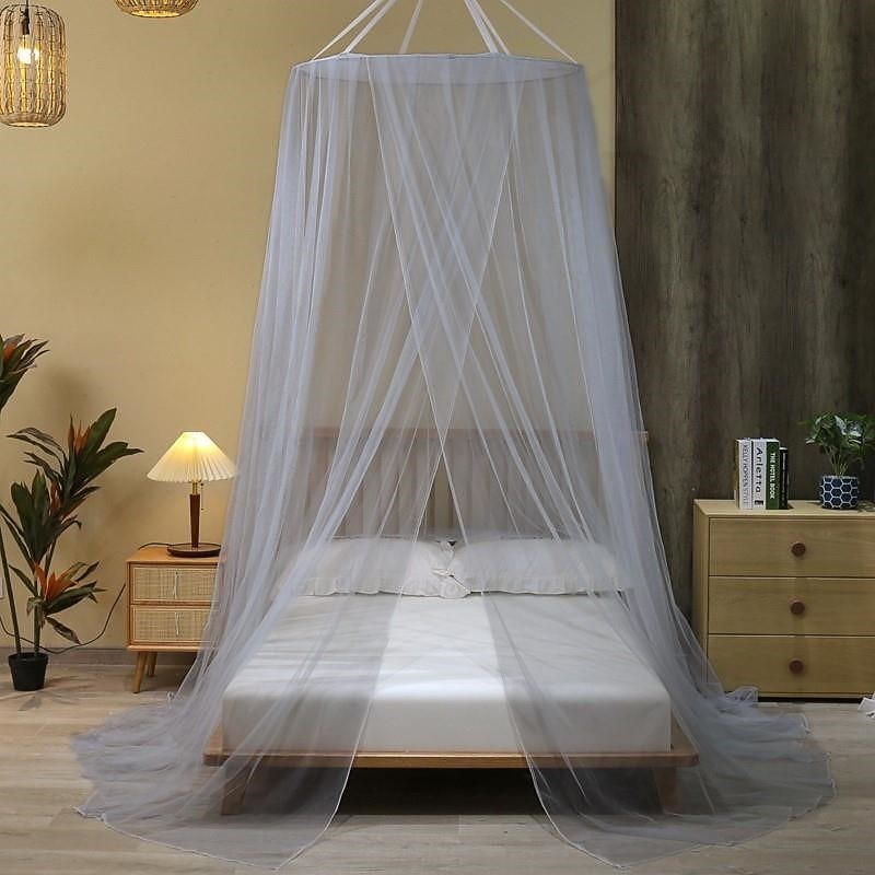 Mosquito Net Bed Canopy with Princess Top  Easy to Install Suitable for Adult and Children King Size Bed