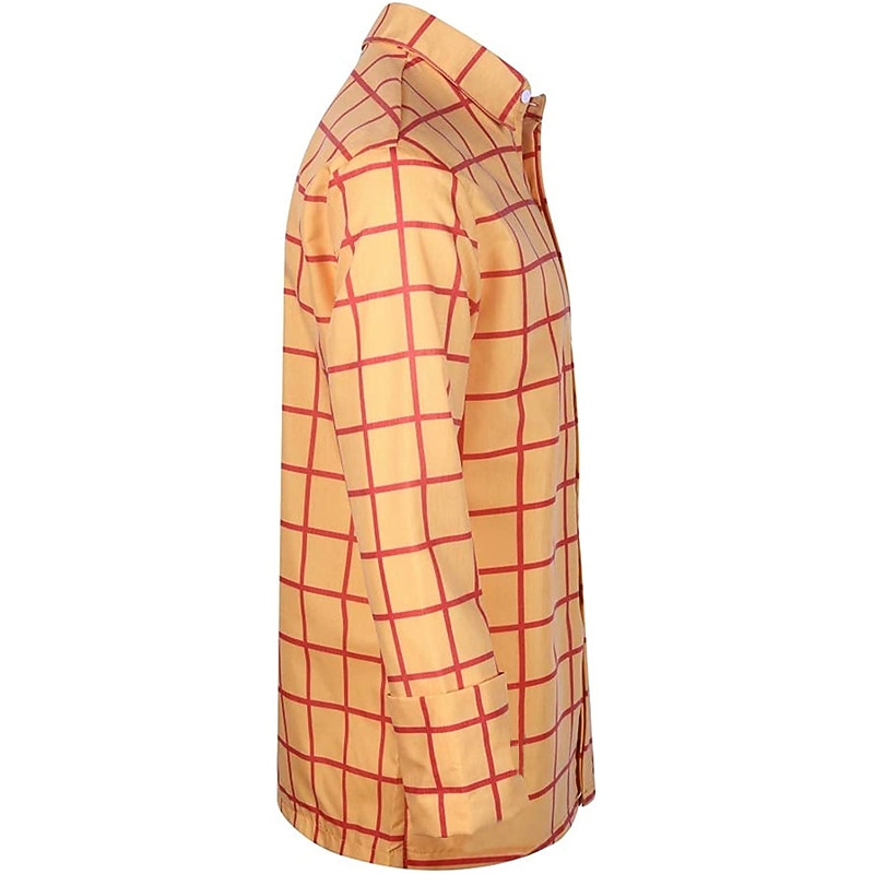 Men's Shirt Plaid Party Work Yellow Navy Blue Orange Long Sleeve Turndown Spring &  Fall Clothing Apparel Print3