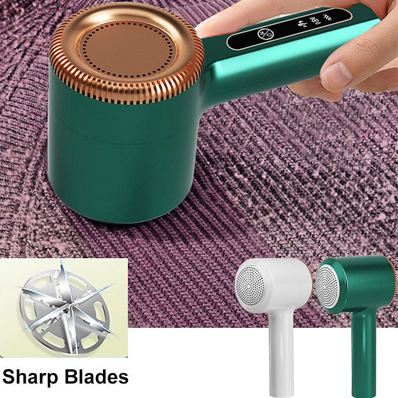 Rechargeable Portable Electric Lint Remover  Lint Shaver For Clothing Furniture Carpet Lint Balls Bobbles With Cleaning Machine Brush And  Usb Cable2