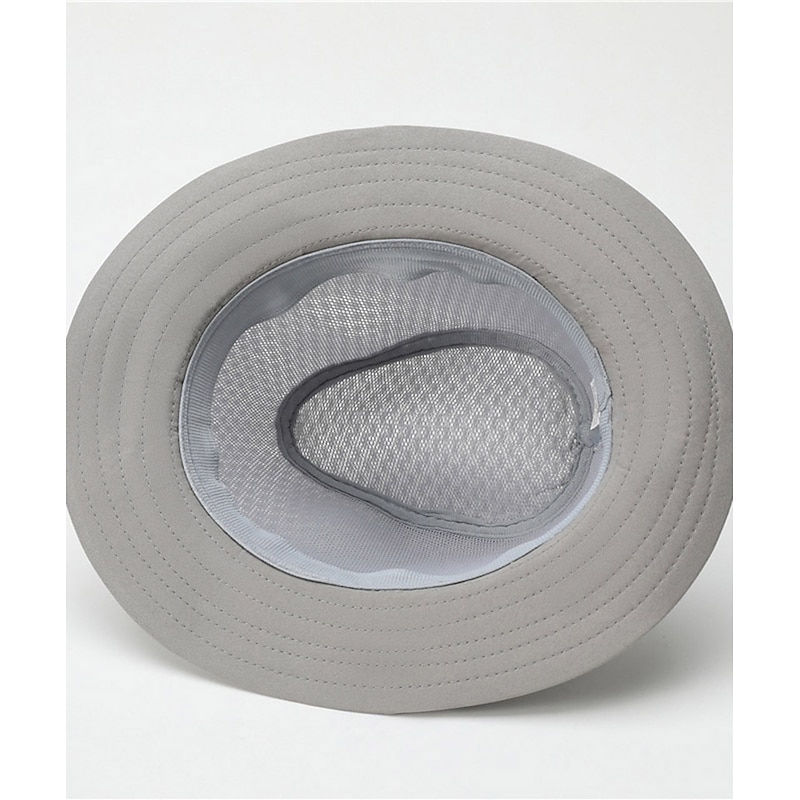 Men's Sun Hat Soaker Hat Safari Hat Gambler Hat Beach Hat Black khaki Polyester Travel Beach Outdoor Vacation Plain Sunscreen4