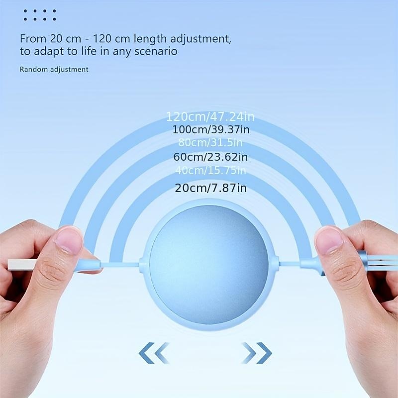 100W Super Fast Charge 3-in-1 Retractable Charging Cable For Apple Android Type-C USB Charge Car Multifunctional Mobile Phone Electronic Accessories2