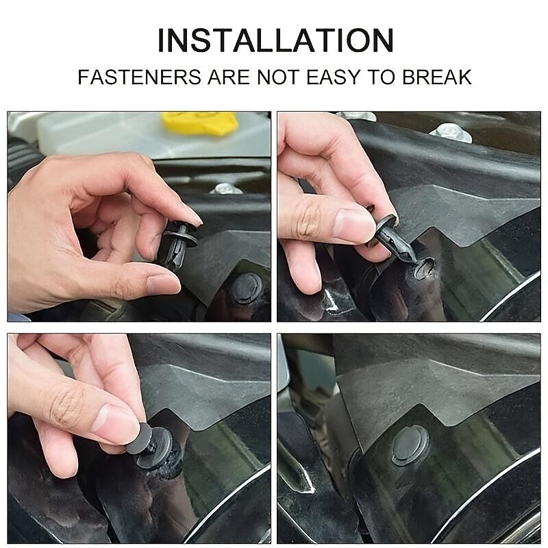 190Pcs Universal Plastic Fender Trim Panel Clips Set Bumper Fasteners Push Pin Rivets Auto Body Retainer Kit Car Replacement3