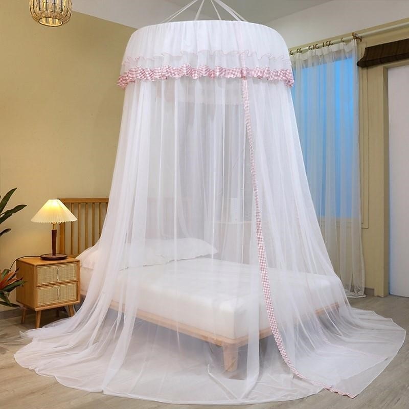Mosquito Net Bed Canopy with Princess Top  Easy to Install Suitable for Adult and Children King Size Bed4