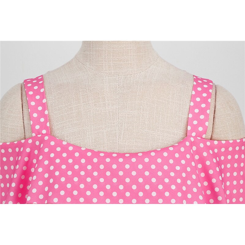 Retro Vintage 1950s Cocktail Dress Dress Party Costume Flare Dress Polka Dot Fancy Dress Women's Party / Evening Bachelorette Party Adults' Dress Homecoming Dresses4