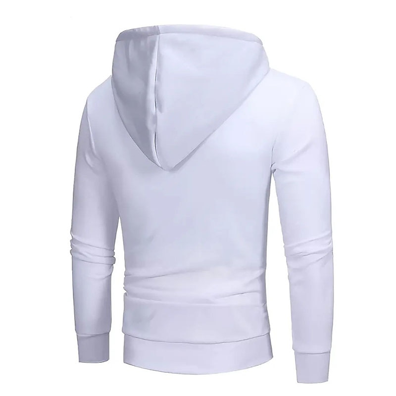 Men's Zip Up Hoodies Black White Gray Hooded Plain Sports & Outdoor Daily Sports Hot Stamping Sportswear Basic Casual Spring & Summer Clothing Apparel Hoodies Sweatshirts  Long Sleeve3