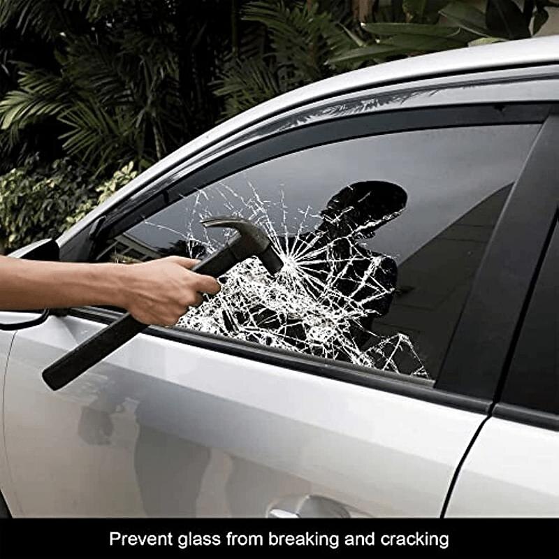 Car Window Tint Film For Auto, Sun Shade Roll 15% VLT Black Universal Fit 20''x20Ft Roll Sunlight Heat UV Block And Scratch Resistant Car Accessaries4