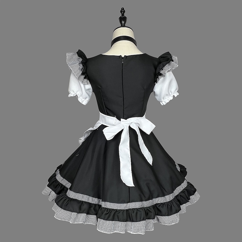 Cosplay Maid Costume Anime Dress Cosplay Costume Outfits Cosplay Suits Dresses Carnival Valentine's Day Masquerade Neckwear Costume For Women's Girls' Teenager Adults'3