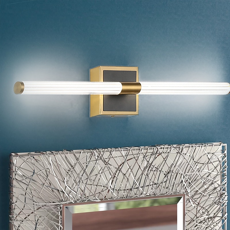 Mirror Front Lamp LED Bathroom Strip Wall Lamp Living Room Stair Aisle Lamp Bronze Tube Bedroom Bedside Lamp3