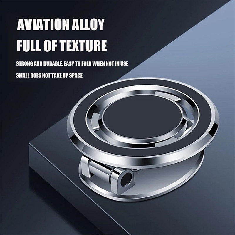 Metal Magnetic Mobile Phone Car Mount for Iphone 14 13 12 Pro Max for Magsafe Adhesive Instrument Panel Adjustable Phone Holder4