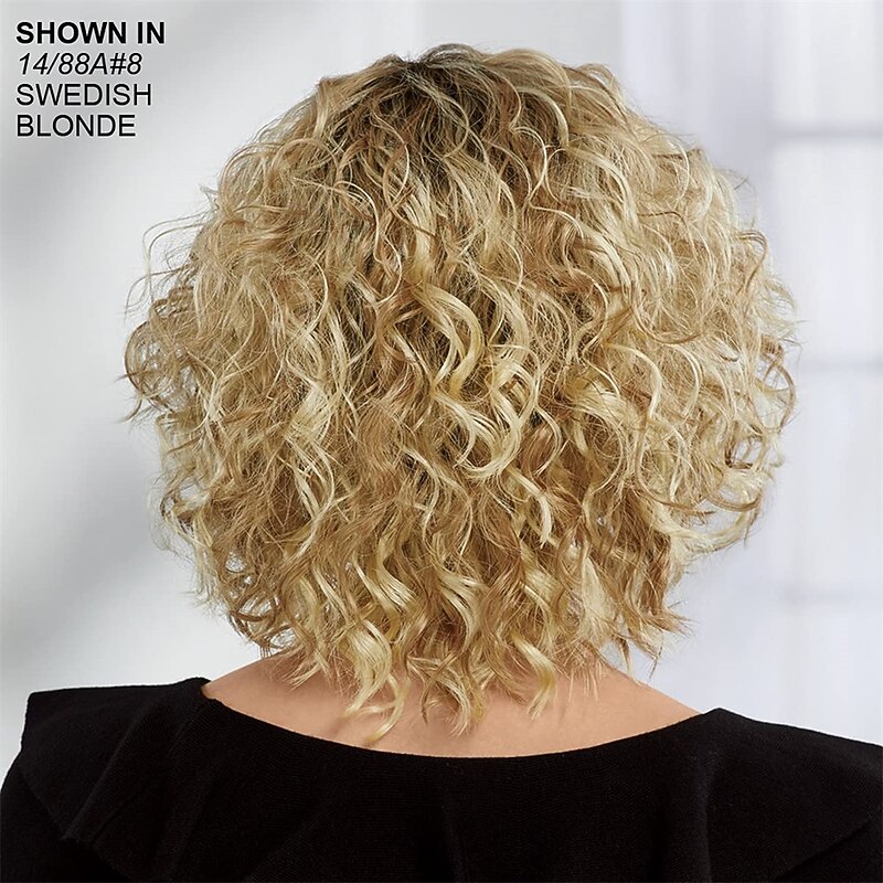 Coveted Curly Wig with Monofilament Part and Sultry Spirals / Multi-Tonal Shades of Blonde Silver Brown and Red3