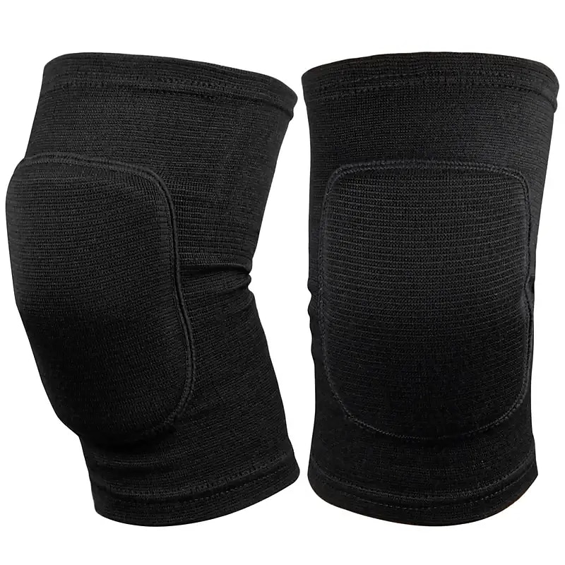 1pair Unisex Soft Knee Pads Non-Slip Elastic Protective Knee Pads Thick Sponge Anti-Collision Knee Sleeve Brace For Volleyball Running Dancing Footbal
