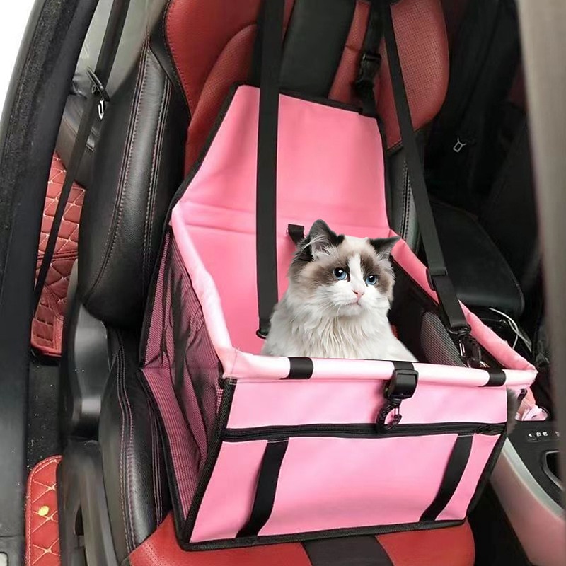 Cat Dog Car Cushion Pet Bag Car Bag Dog Kennel Mesh Gauze Hanging Bag Car Cushion