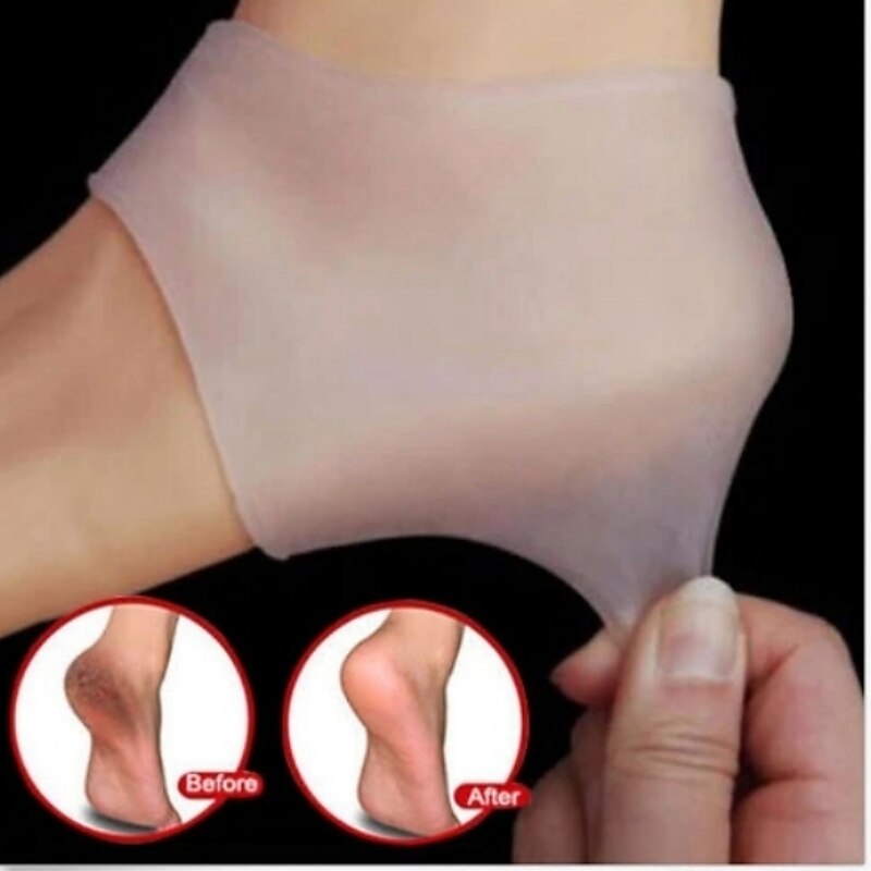 2Pcs/pair Feet Care Socks Silicone Moisturizing Gel Heel Socks Foot Skin Care Protectors Anti cracking Heel Protector Pain Relief2