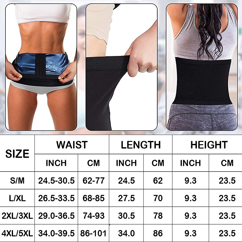 Waist Trainer For Women Shaper Sauna Sweat Belt Waist Trimmer2