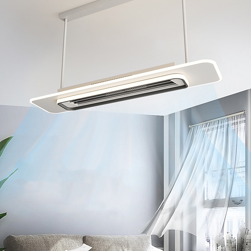 Bladeless Ceiling Fans with Remote Control Flush Mount Low Profile Indoor Ceiling Fan 39" 220-240V2