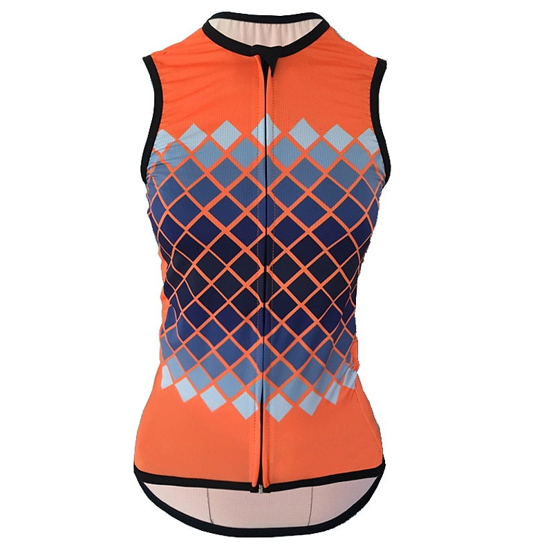 Women's Cycling Vest Cycling Jersey Gradient Sleeveless Bike Vest / Gilet Jersey Top with 3 Rear Pockets Mountain Bike MTB Road Bike Cycling Quick Dry Back Pocket Moisture Wicking Breathable Sports4