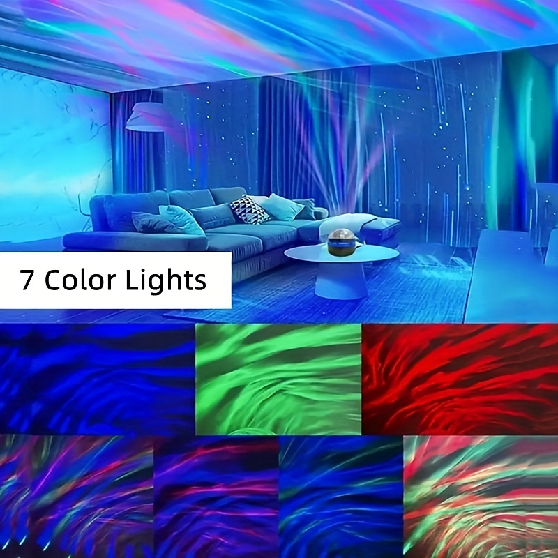 LED Starry Sky Projection Light Mini Remote Control Projector USB Plug-in Colorful Atmosphere Small Night Light3