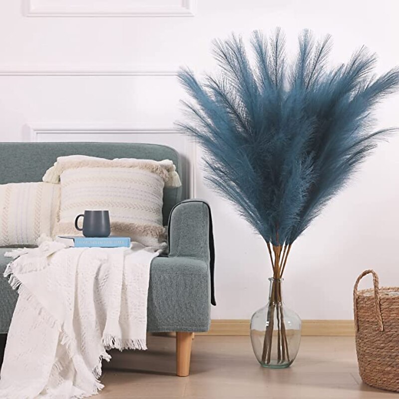 5pcs Wedding Mini Pampas Reed Grass INS Wind Simulated Flower Factory Home Decoration Wholesale Artificial Flowers 13