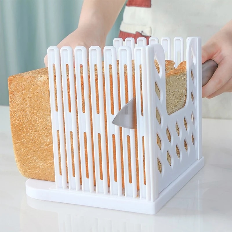 Bread Slicer Loaf Cutter Bread Sandwich Skiving Machine Cutter Mold Maker Kitchen Guide Kitchen Accessories Tool 2025 - $13.99