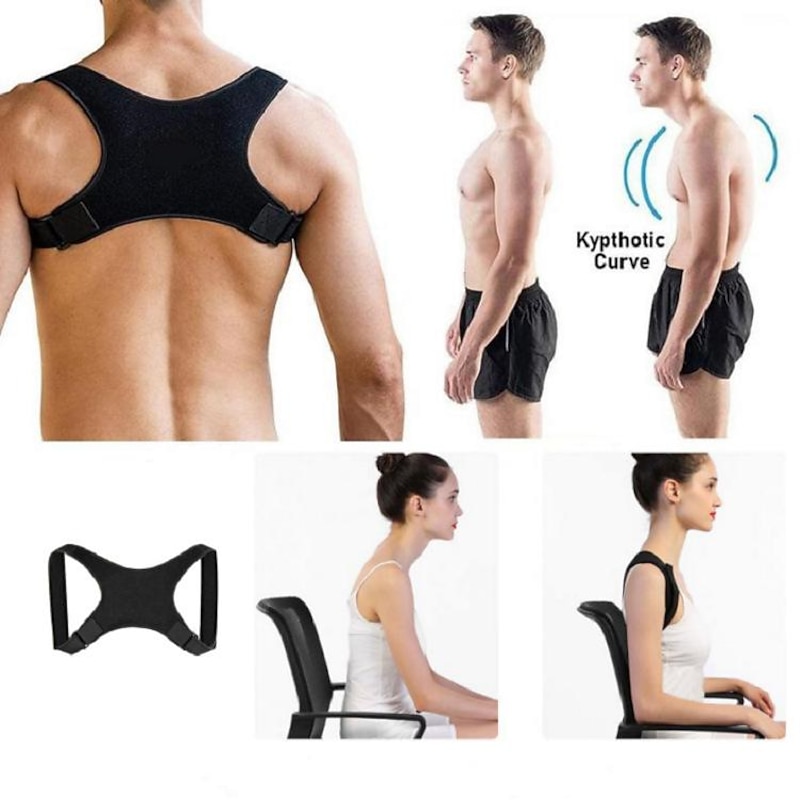 Hunchback Correction BeltBack Posture CorrectorBack Brace Support for Women Adult Women Breathable Elastic Back Corrector BeltBack Shoulder Posture Correction Band Improves Posture3