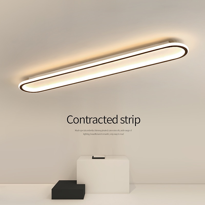 LED Ceiling Light 1-Light 60cm Flush Mount Lights Silica gel Aluminum Ceilling Light for Corridor Porch Bar Creative Loft Balcony Lamps Warm White/White 110-240V3