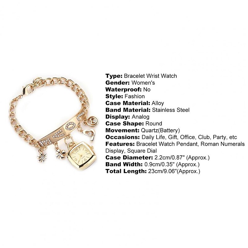 Women Quartz Watch Bracelet Wrist Watch Rhinestone Love Heart Style Stainless Steel Stylish Analog Quartz Bracelet Ladies Exquisite Casual Watch2