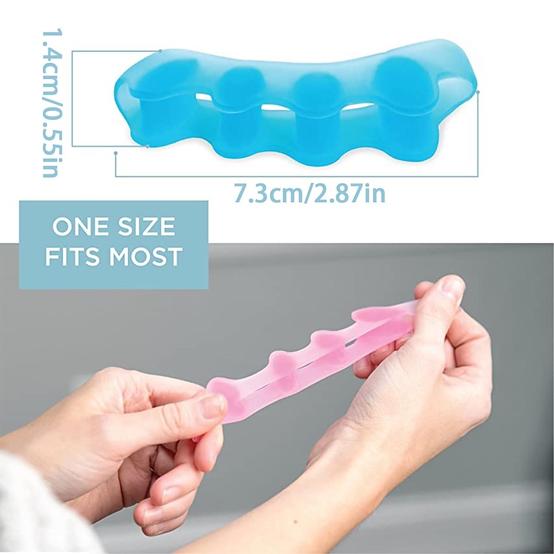 Foot Health Care Products, 1 Pack, Toe Separators To Correct Bunions And Restore Toes To Their Original Shape Bunion Corrector For Women Men Toe Spacers Toe Straightener Toe Stretcher Big Toe Correctors Toe Separator3