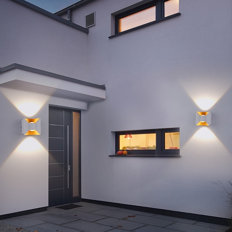 Wall lamp Outdoor Wall Light IP65 Waterproof Up and Down Light Modern Minimalist Aisle Stairs Courtyard gate Super Bright led Outdoor Wall Light Warm White2