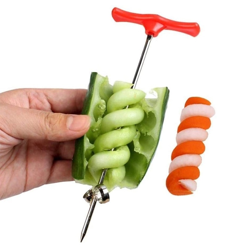 Vegetables Spiral Knife Potato Carrot Cucumber Salad Chopper Easy Spiral Screw Slicer Cutter Spiralizer Kitchen Tools4