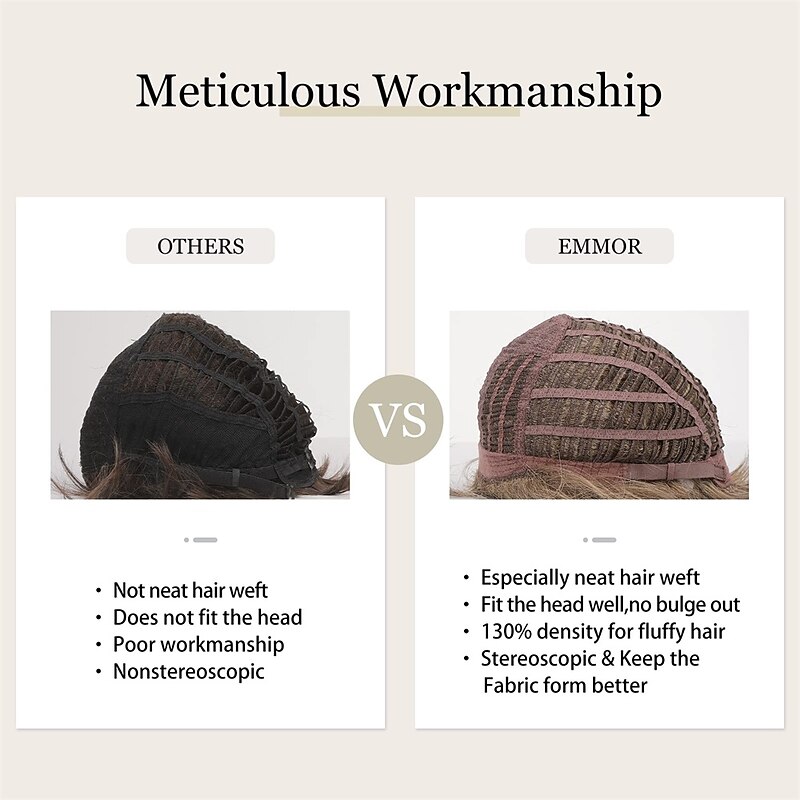 Short Blonde Brown Wigs for Women Memory Fiber Simulated Human Hair Pixie Curly Wig With Bang,Natural Daily Use Hair(Color JR14#)3