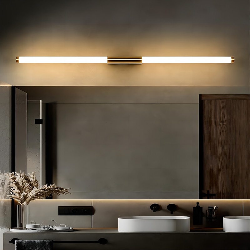LED Vanity Light Waterproof IP20 23.6" Mirror Light Modern White Minimalist Bathroom Light Fixture Aluminum Iron Bathroom Wall Sconce  Wall Mount Lighting Fixture2