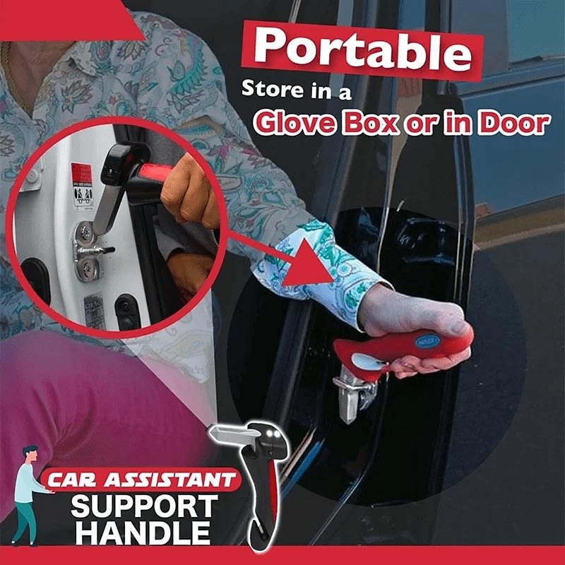 Multi-function Car Safety Handle, Door Aider Handles Assist Door Safety Hammer Bar Parts Window Breaker With LED Light4