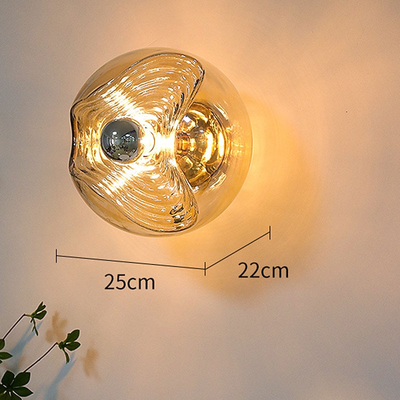 Lightinthebox LED Wall Sconce Round Design Reading Lamp Glass Bedsides Wall Lights 5w Warm White For Hallway Bedroom Stairs Hotels4