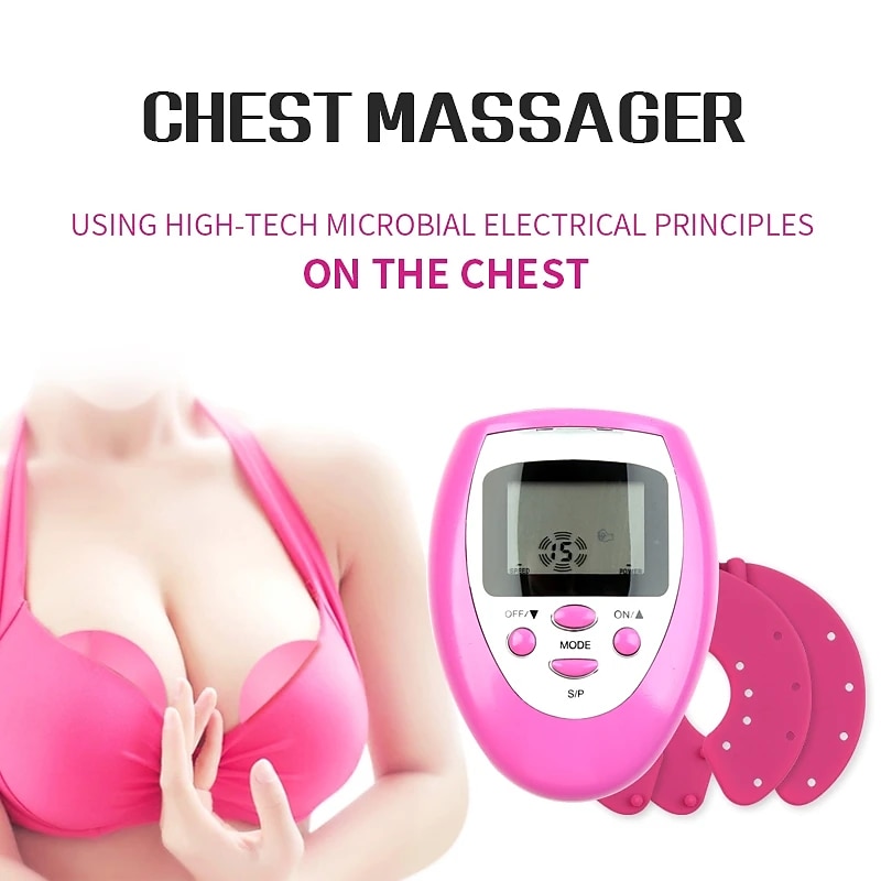Electric Breast Pulse Massager Health Care Breast Enlargement Electric Massager Enhancer Enlarger Massage Muscle Stimulator Massager