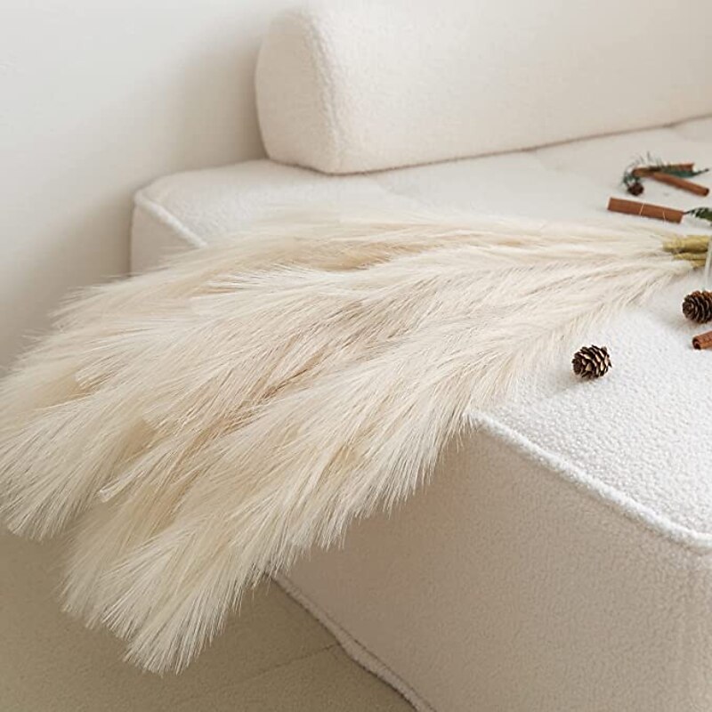 5pcs Wedding Mini Pampas Reed Grass INS Wind Simulated Flower Factory Home Decoration Wholesale Artificial Flowers 7