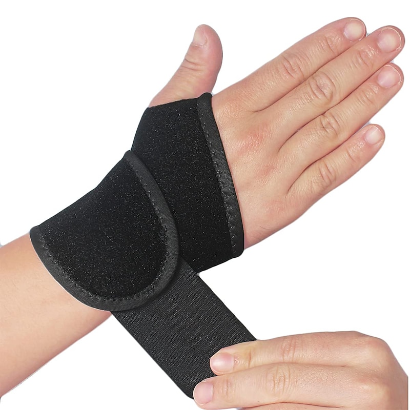 1 Pack Wrist Support Brace/Carpal Tunnel/Wrist Brace/Hand Support Adjustable Wrist Support for Arthritis and Tendinitis Joint Pain Relief (Black)