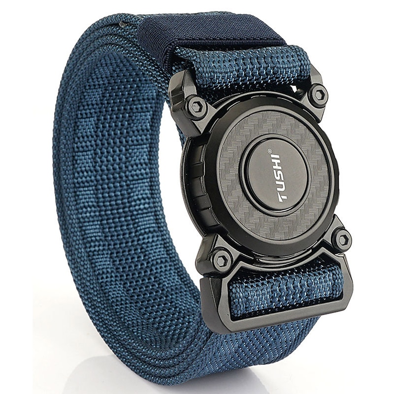 Men's Tactical Belt Nylon Web Work Belt Black Blue Canvas Retro Traditional Plain Daily Wear Going out Weekend4